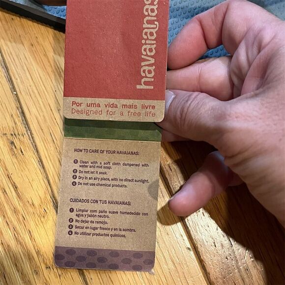 Havaianas Women's Flip Flops Gray Size 11/12W Beach Casual Sandals - Picture 5 of 8